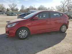 Salvage cars for sale from Copart Wichita, KS: 2013 Hyundai Accent GLS