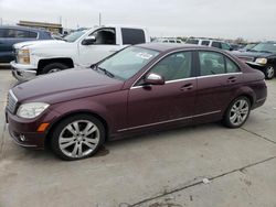 Salvage cars for sale from Copart Grand Prairie, TX: 2009 Mercedes-Benz C 300 4matic