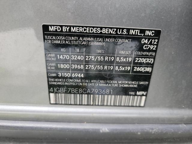 2012 Mercedes-Benz GL 450 4matic