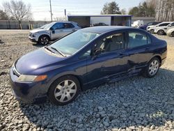 Vehiculos salvage en venta de Copart Mebane, NC: 2008 Honda Civic LX