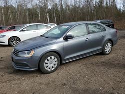 Salvage cars for sale from Copart Bowmanville, ON: 2016 Volkswagen Jetta S