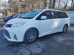 Salvage cars for sale at Austell, GA auction: 2018 Toyota Sienna XLE