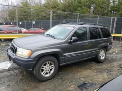 Jeep salvage cars for sale: 2003 Jeep Grand Cherokee Laredo