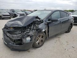 Salvage cars for sale from Copart San Antonio, TX: 2018 Chevrolet Cruze LT