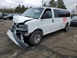 Salvage trucks for sale at Denver, CO auction: 2013 Chevrolet Express G3500 LT