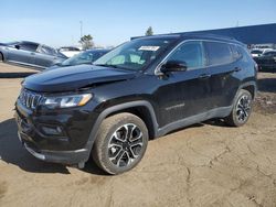 Salvage cars for sale from Copart Woodhaven, MI: 2022 Jeep Compass Limited