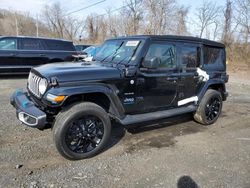 Salvage cars for sale at Marlboro, NY auction: 2024 Jeep Wrangler Sahara 4XE