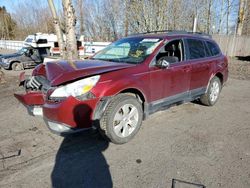 Subaru Outback 2.5i Limited salvage cars for sale: 2012 Subaru Outback 2.5I Limited