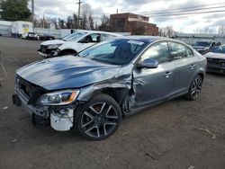 Salvage cars for sale at New Britain, CT auction: 2018 Volvo S60 Dynamic