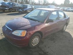 Honda Civic LX Vehiculos salvage en venta: 2002 Honda Civic LX