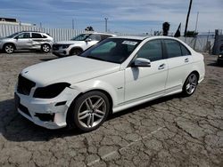 Salvage cars for sale at Van Nuys, CA auction: 2012 Mercedes-Benz C 250