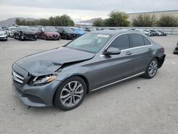 Salvage cars for sale at Las Vegas, NV auction: 2017 Mercedes-Benz C300