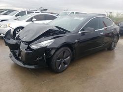 Salvage cars for sale at Grand Prairie, TX auction: 2019 Tesla Model 3