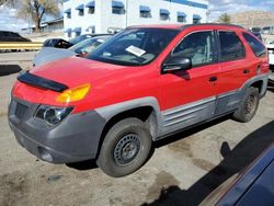 Salvage cars for sale from Copart Hartford City, IN: 2001 Pontiac Aztek