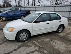 Salvage cars for sale from Copart West Mifflin, PA: 2001 Honda Civic LX