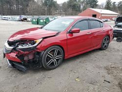 Honda Accord Sport salvage cars for sale: 2017 Honda Accord Sport