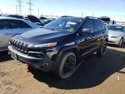 Salvage cars for sale at Elgin, IL auction: 2015 Jeep Cherokee Trailhawk