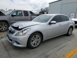 Salvage cars for sale from Copart Sacramento, CA: 2011 Infiniti G37 Base