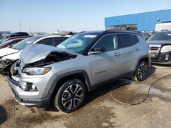 Jeep salvage cars for sale: 2022 Jeep Compass Limited