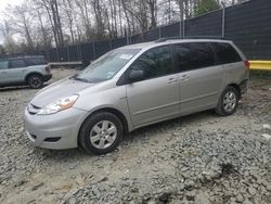 Salvage cars for sale from Copart Waldorf, MD: 2010 Toyota Sienna CE