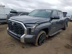 Salvage cars for sale at Brighton, CO auction: 2023 Toyota Tundra Crewmax Limited