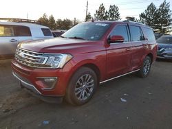 Vehiculos salvage en venta de Copart Denver, CO: 2018 Ford Expedition Limited