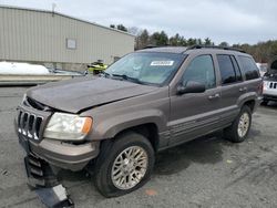 Salvage cars for sale from Copart Exeter, RI: 2002 Jeep Grand Cherokee Limited