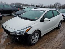Salvage cars for sale from Copart Hillsborough, NJ: 2017 KIA Forte LX