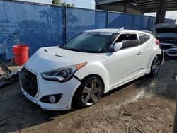 Salvage cars for sale at Riverview, FL auction: 2014 Hyundai Veloster Turbo