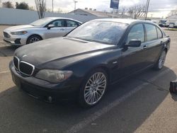 Salvage cars for sale from Copart New Britain, CT: 2008 BMW 750 LI