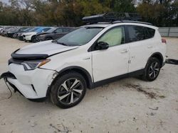 Toyota salvage cars for sale: 2018 Toyota Rav4 HV SE