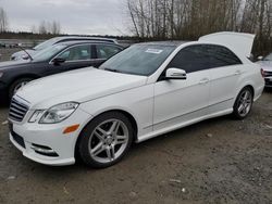 Vehiculos salvage en venta de Copart Arlington, WA: 2013 Mercedes-Benz E 350 4matic