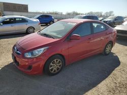 Salvage cars for sale at Kansas City, KS auction: 2012 Hyundai Accent GLS