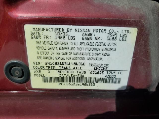 2006 Nissan Sentra 1.8