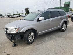 Salvage cars for sale from Copart Miami, FL: 2015 Dodge Journey SXT