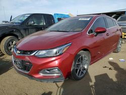 Chevrolet Cruze Premier salvage cars for sale: 2017 Chevrolet Cruze Premier
