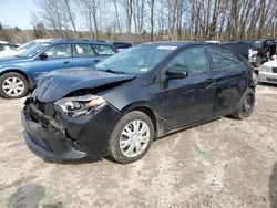 Salvage cars for sale from Copart Candia, NH: 2016 Toyota Corolla L