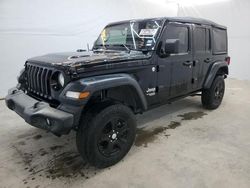 Jeep salvage cars for sale: 2019 Jeep Wrangler Unlimited Sport
