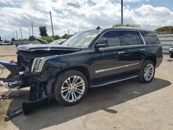 Salvage cars for sale at Miami, FL auction: 2019 Cadillac Escalade Luxury