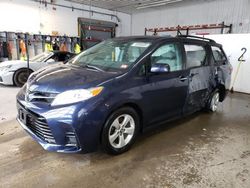 Salvage cars for sale at Candia, NH auction: 2019 Toyota Sienna LE