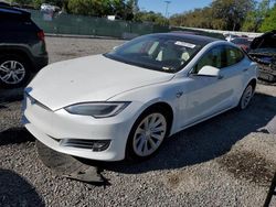 Salvage cars for sale at Riverview, FL auction: 2018 Tesla Model S