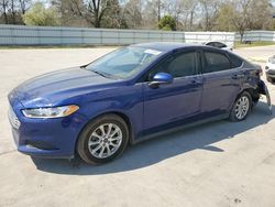 Salvage cars for sale at Augusta, GA auction: 2016 Ford Fusion S