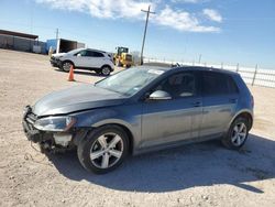 Salvage cars for sale from Copart Andrews, TX: 2017 Volkswagen Golf S