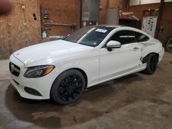 Salvage cars for sale at Ebensburg, PA auction: 2018 Mercedes-Benz C 300 4matic