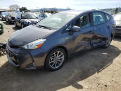 Salvage cars for sale at San Martin, CA auction: 2015 Toyota Prius V