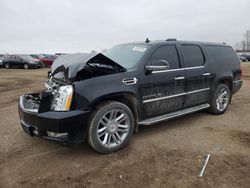 Salvage cars for sale from Copart Davison, MI: 2013 Cadillac Escalade ESV Platinum