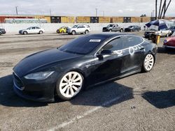 Salvage cars for sale at Van Nuys, CA auction: 2013 Tesla Model S