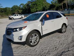 Salvage cars for sale from Copart Fort Pierce, FL: 2019 Chevrolet Equinox Premier