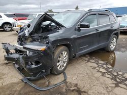 Vehiculos salvage en venta de Copart Woodhaven, MI: 2016 Jeep Cherokee Limited