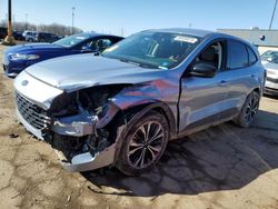 Salvage cars for sale from Copart Woodhaven, MI: 2022 Ford Escape SE